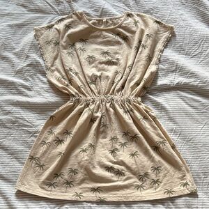 Rylee + Cru Tan Palm Tree Dress